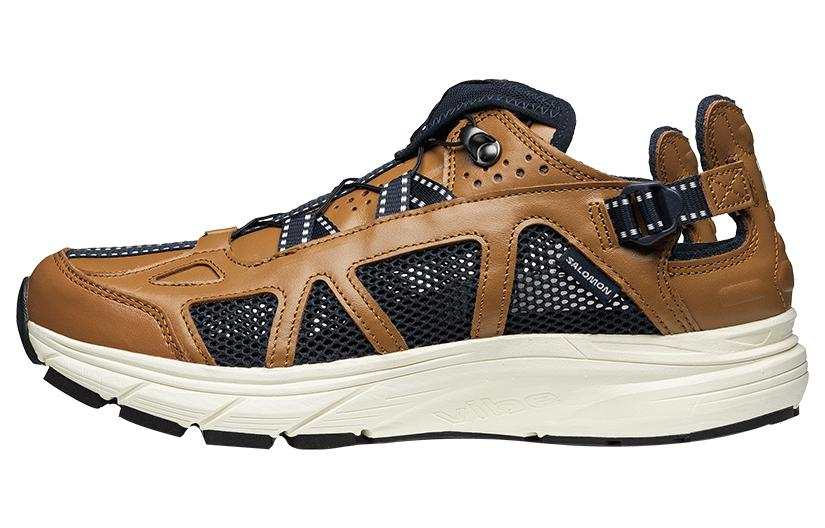 SALOMON Techsonic LTR Leather Comfortable Slip Resistant Abrasion Resistant Low top Outdoor Shoes Unisex Rubber