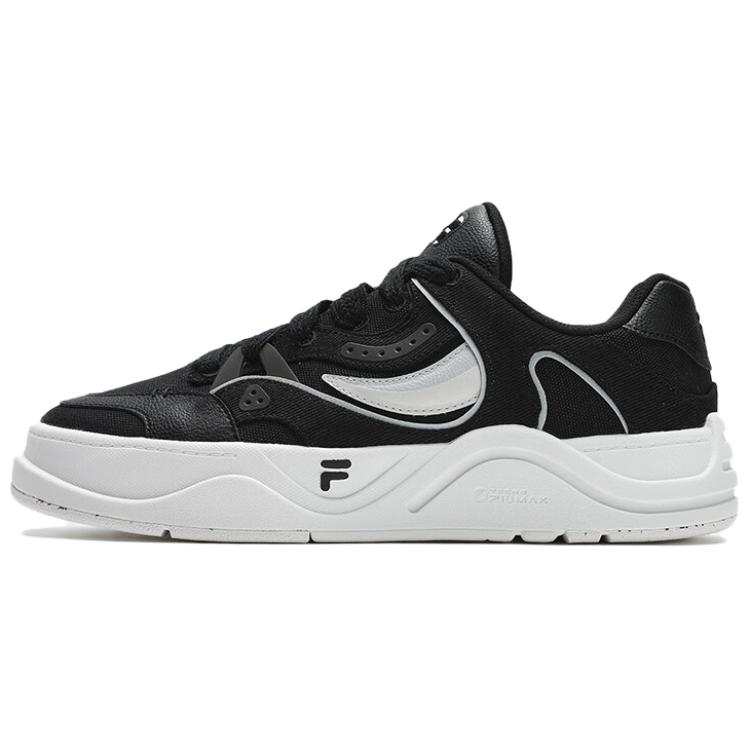 FILA FUSION 50 50 Coverage Impact Resistance Abrasion Resistant Breathable Low top Skateboard Shoes Men's Black Gray