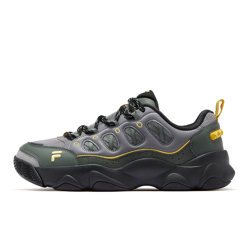 FILA FUSION WATERBEAR Bear Paw Shoe Vintage Basketball Shoes Men's Black Gray