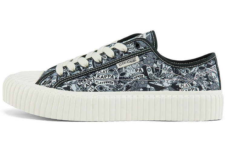 Kappa Lightweight Low top Canvas Shoes Unisex Black Multicolor