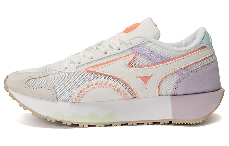 Mizuno Base BASEBALL Vintage Low top Training Shoes Women's White Purple Pink