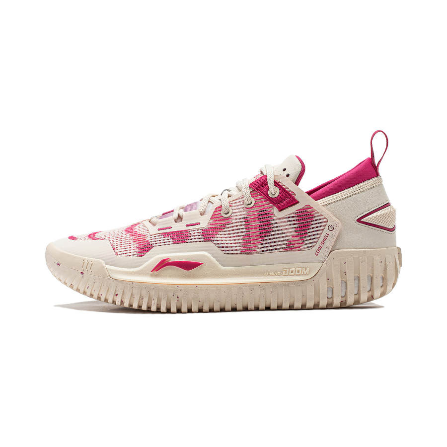 Li-Ning Li Ning BadFive 3 Low Slip Resistant And Breathable Coverage Low top Basketball Shoes Men's Matte Ecru