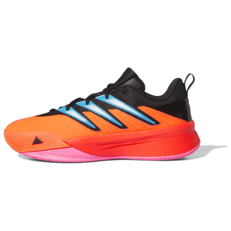 Adidas Originals Slip Resistant Abrasion Resistant Low top Basketball Shoes Unisex Black Orange