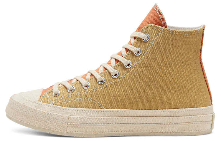 Converse Chuck 70 Renew Cotton Chuck 70 Abrasion Resistant High top Canvas Shoes Unisex Tawny