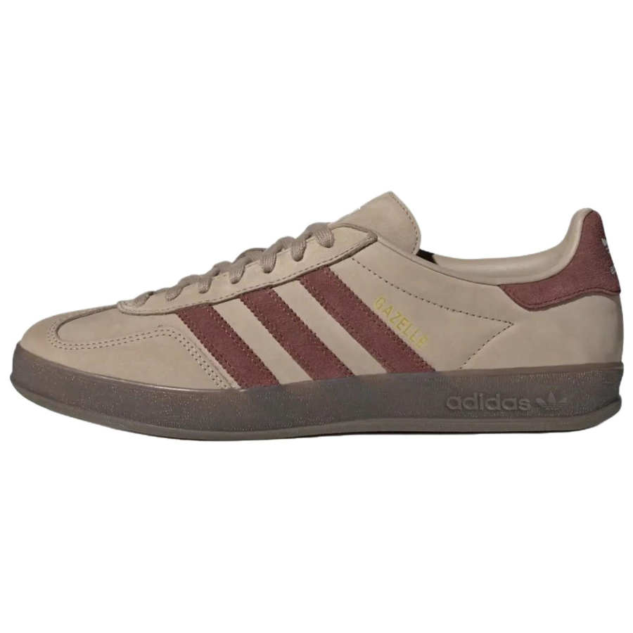 Adidas Originals GAZELLE INDOOR Leather Skateboard Shoes Unisex Khaki