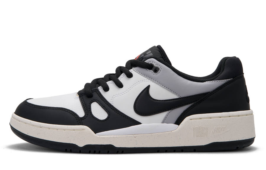 Nike Nike Full Force Abrasion Resistant Low top Skateboard Shoes Men's Black White Gray