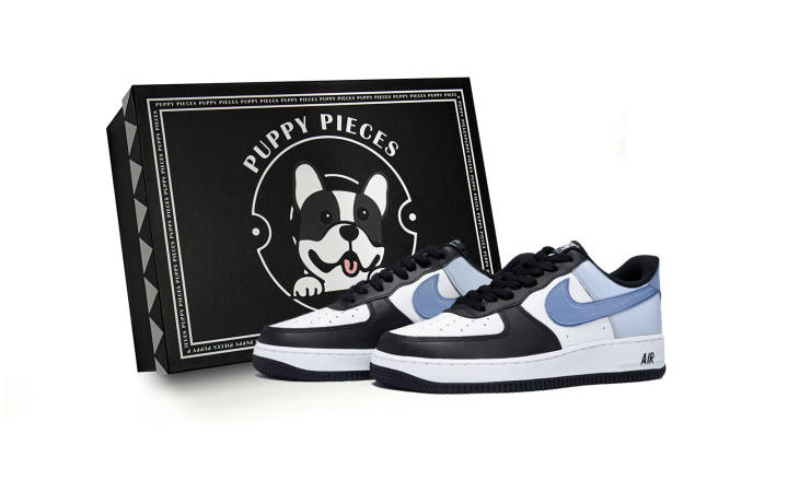 Nike Nike Air Force 1 Vibrant Maris Sal, Special Shoe Box Slip Resistant Low top Skateboard Shoes Men's White Blue