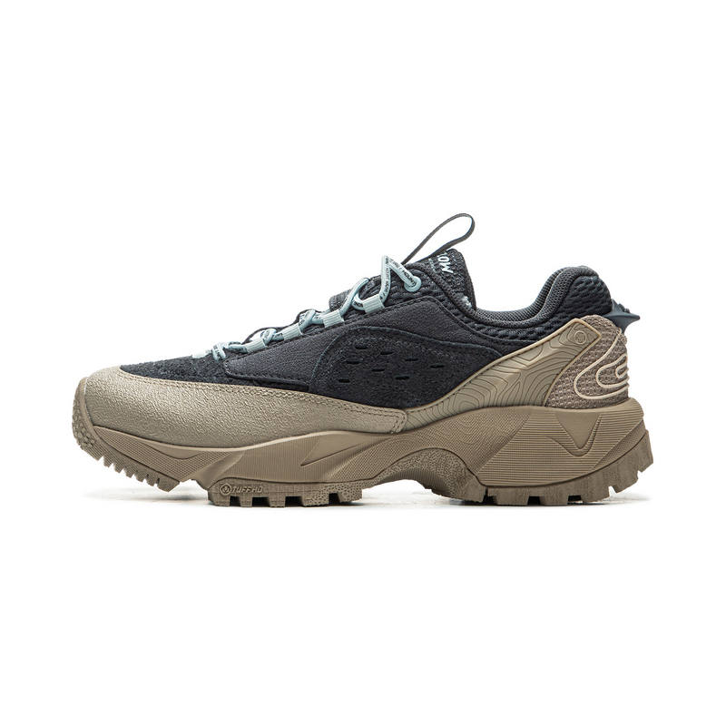 Li-Ning Li Ning Outdoor CF Tracing, Wild Xingshan V2 Cushioning Support Low top Outdoor Hiking Shoes Women's Black Umber