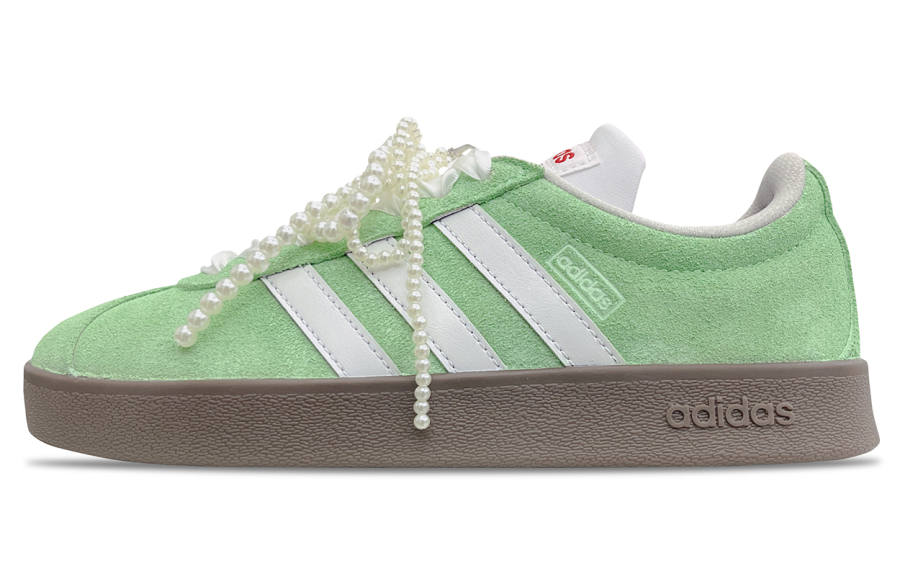 Adidas Neo VL Court 2.0 Slip Resistant Abrasion Resistant Low top Skateboard Shoes Women's Green