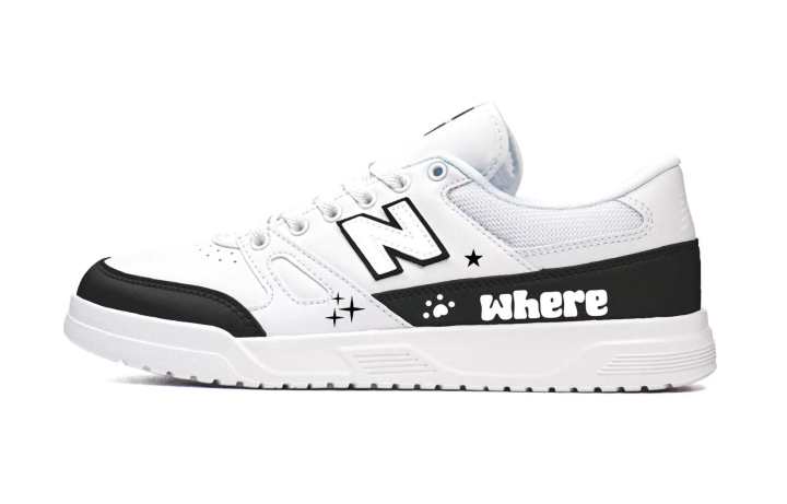 New Balance New Balance NB Ct20 Textile, Artificial Leather Breathable Low top Skateboard Shoes Unisex Black White