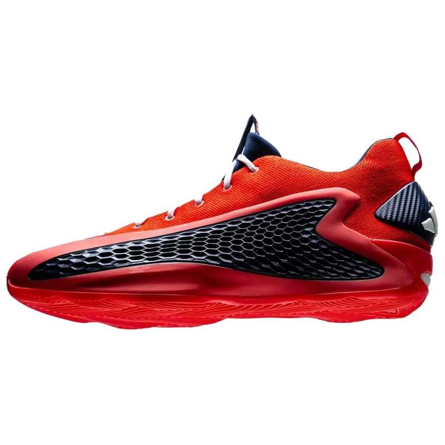Adidas Adidas A.E. 1 Cushioning Slip Resistant Abrasion Resistant Low top Basketball Shoes Men's Black Red