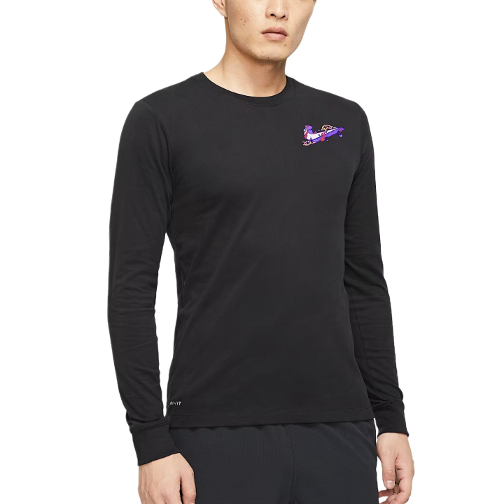 Nike Nike Dri Fit T Shirts Men's Black Crew Neck Moderate