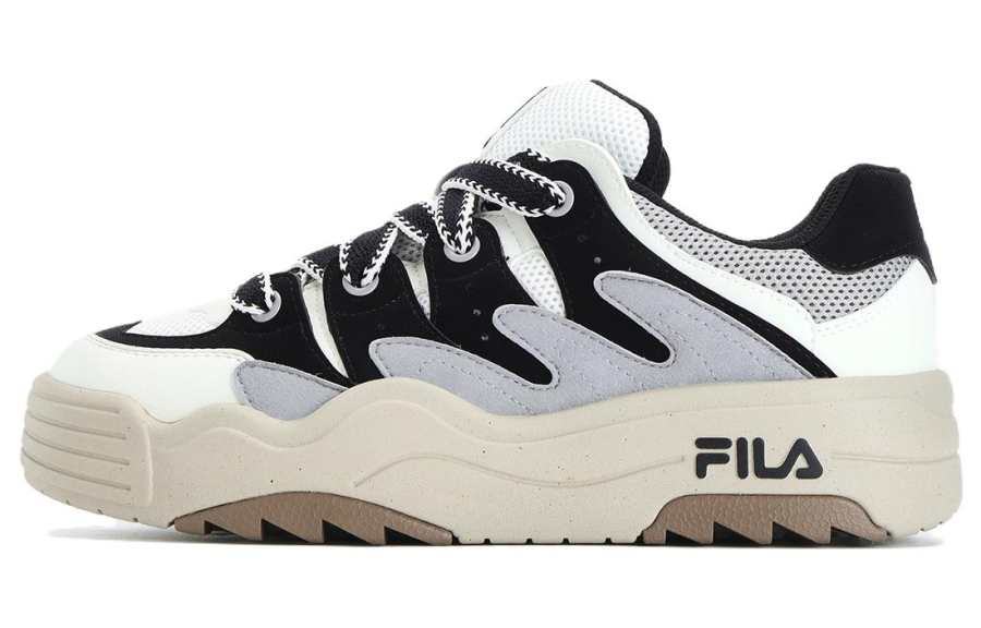 FILA Rosetta Skateboarding Shoes 'Black Grey' Women's