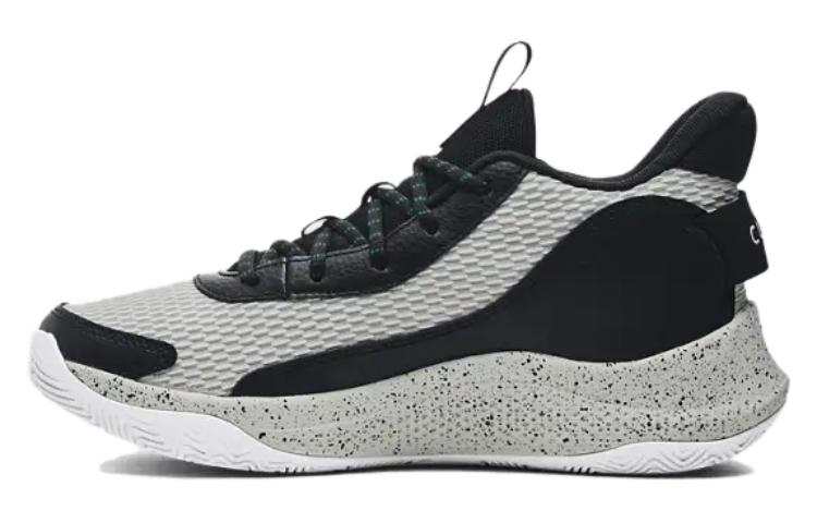Under Armour Curry 3Z7 Abrasion Resistant Mid top Basketball Shoes Men's Gray Black