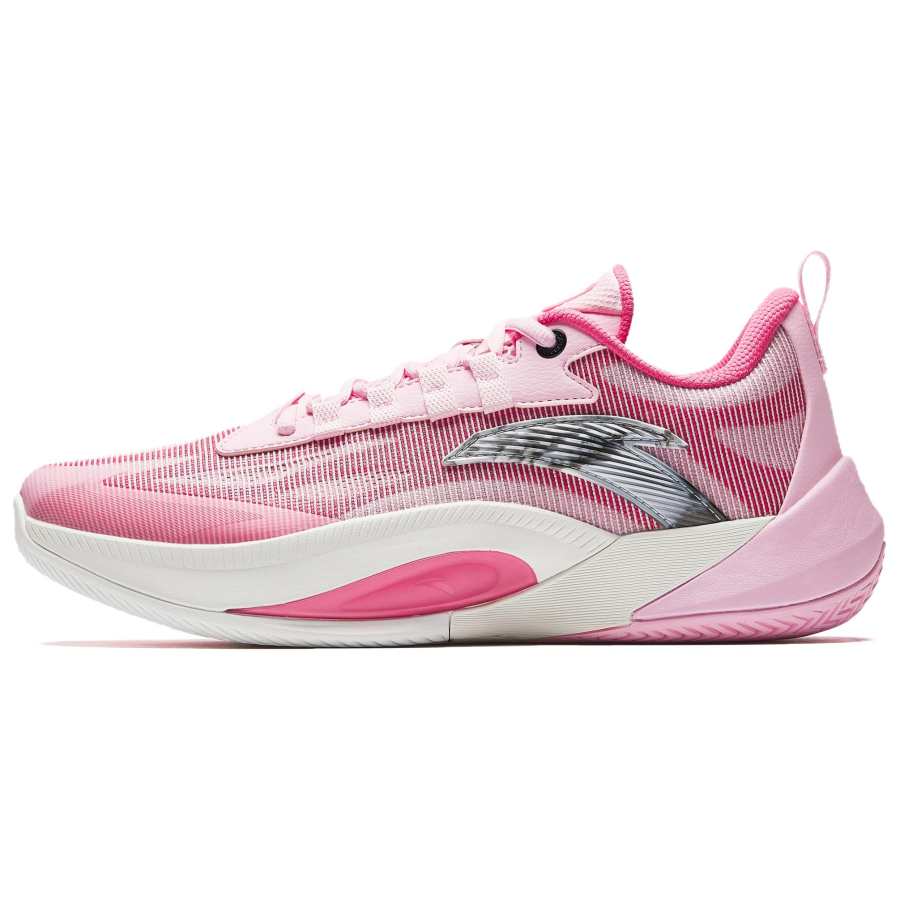 Anta Zap 1 TD Cushioning Abrasion Resistant Cushioning, Wear Resistant Low top Basketball Shoes Men's White Pink Black