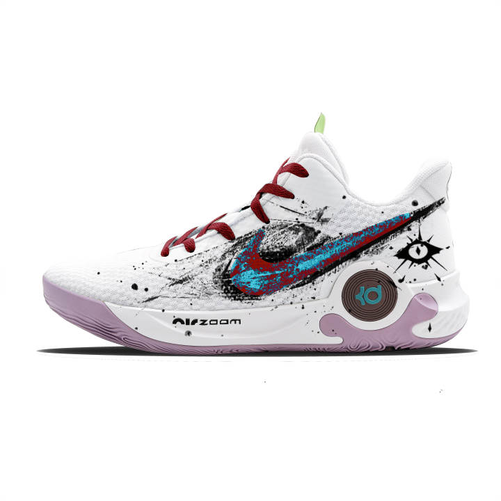 Nike Nike KD Trey 5 IX Basketball Shoes Men's Mid Top Blue Red