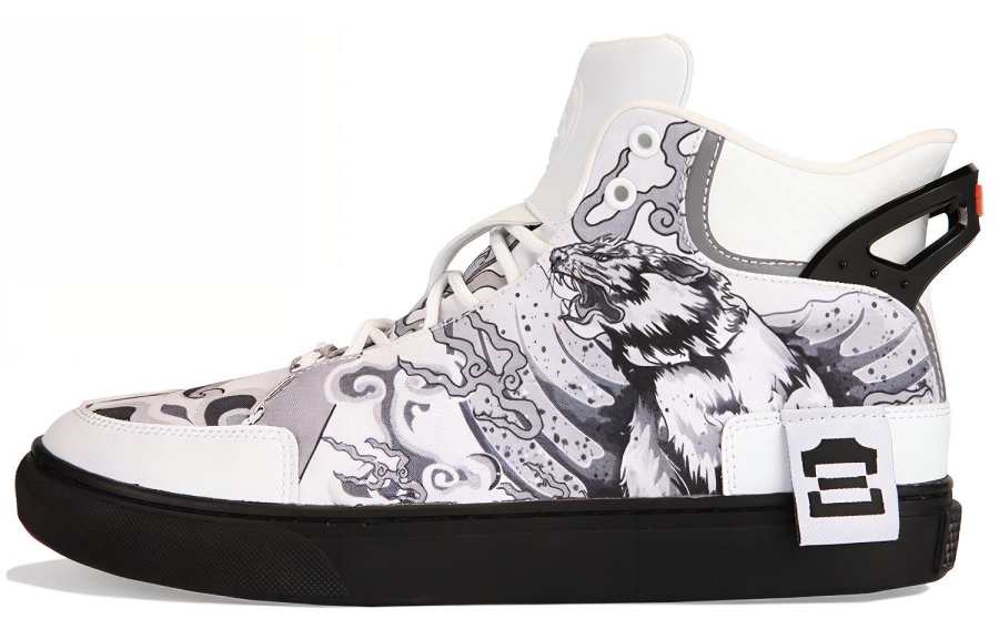IDX Forbidden City Palace Culture x IDX Abrasion Resistant Slip Resistant High top Canvas Shoes Men's Black White