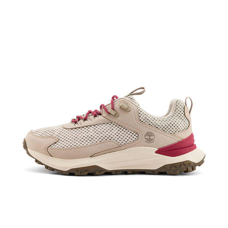 Timberland Mountaineering & Hiking Shoes Men's Light Taupe Dark Red