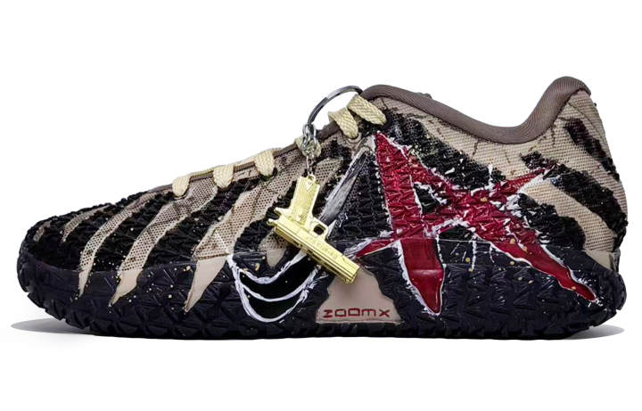 Nike Nike Ja Morant 3 Cushioning Abrasion Resistant Support Low top Basketball Shoes Men's Brown Black Red