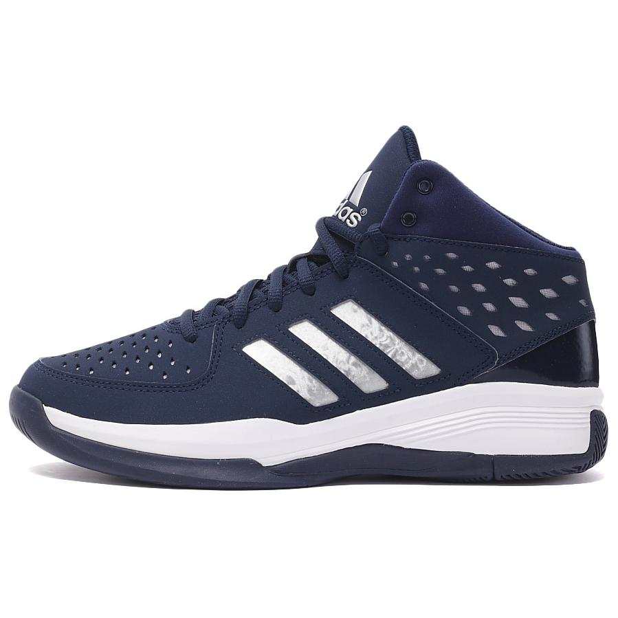 Adidas Adidas Abrasion Resistant Slip Resistant Mid top Basketball Shoes Men's Blue