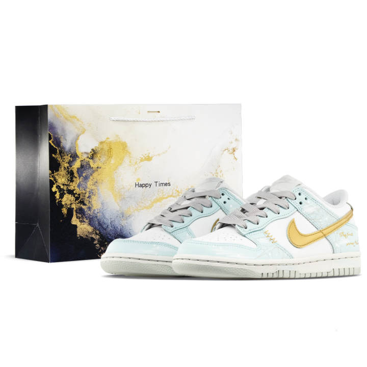 Nike Nike Dunk Cushioning, Wear Resistant Low top Skateboard Shoes Unisex Blue