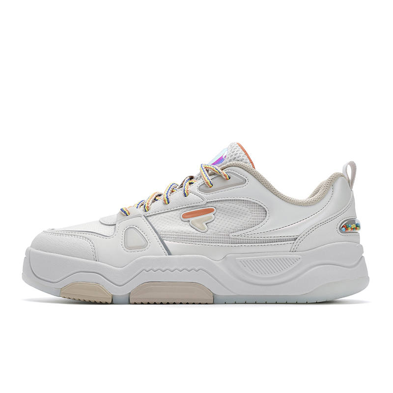 FILA FUSION BANK III Cool Skateboard Shoes 3 Multicolor Early Summer Low top Skateboard Shoes Men's White