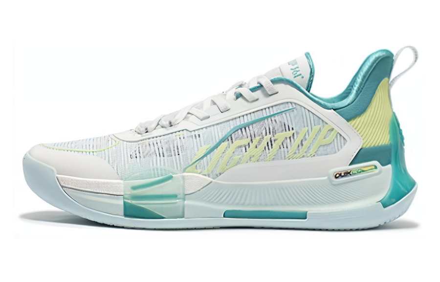 361° Burning Fight ISO Cushioning Slip Resistant Low top Basketball Shoes Men's White Blue