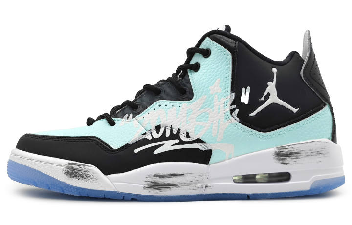 Jordan Jordan Courtside 23 Floral Years, Back To School Season Slip Resistant Abrasion Resistant Mid top