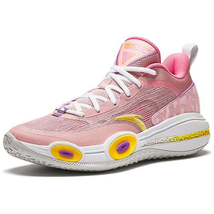 Anta Raid 1 Slip Resistant Abrasion Resistant Low top Basketball Shoes Men's Pink