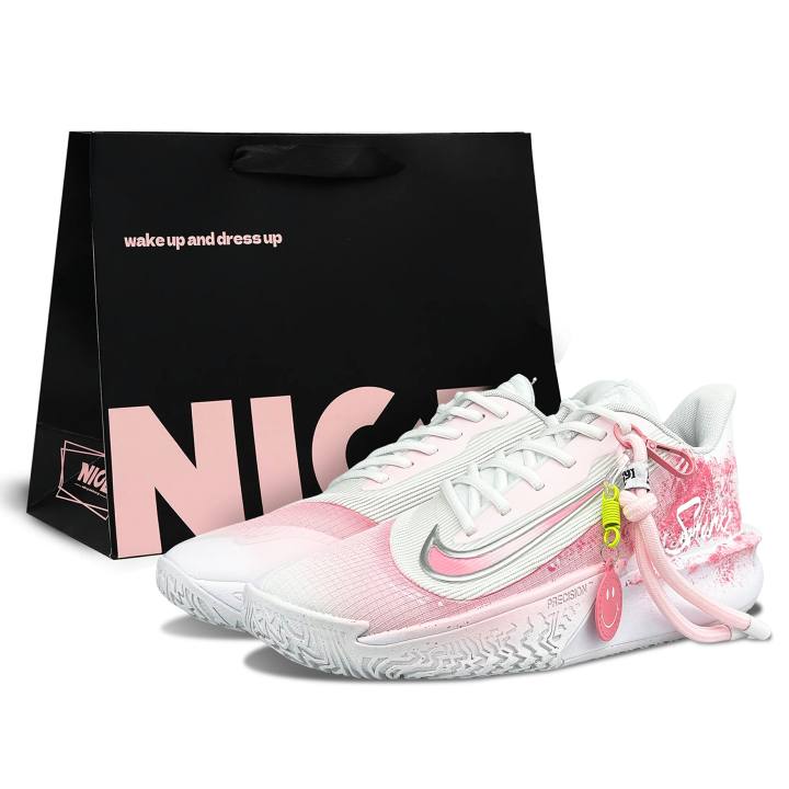 Nike Nike Precision 7 Cushioning, Wear Resistant Low top Basketball Shoes Men's Pink