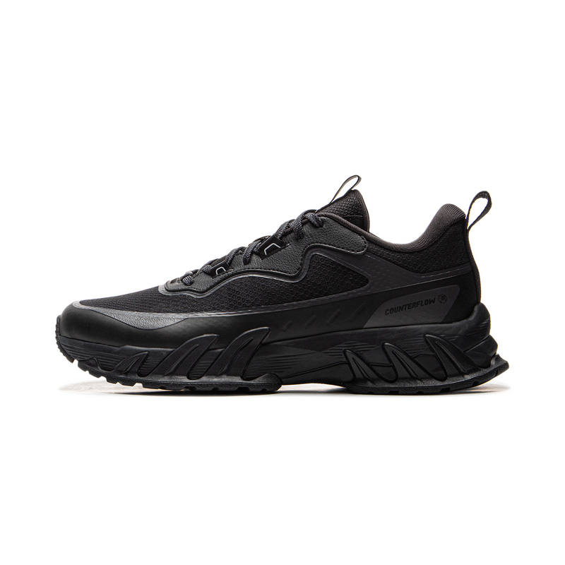 Li-Ning Li Ning Outdoor CF Tracing Slip Resistant Abrasion Resistant Low top Hiking Shoes Unisex Black