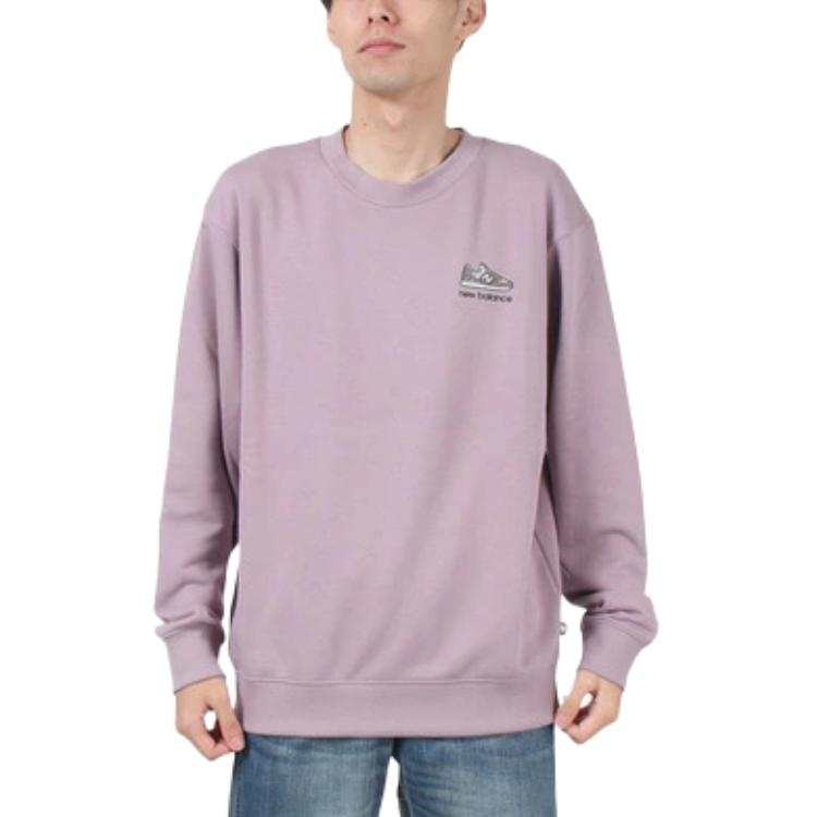 New Balance New Balance Sweatshirts Men's Purple Crew Neck Moderate