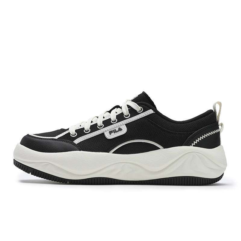 FILA COOKIES Low top Canvas Shoes Men's Black White