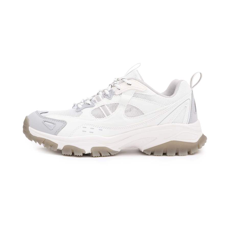 TOREAD Cushioning Anti-Slip Wear-Resistant Breathable Grip Low-Top Trekking Shoes Women's Raw White Premium Gray