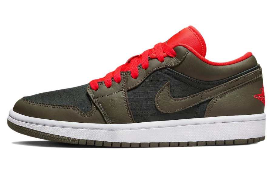 Jordan Jordan 1 Low Se Newsprint Olive Grey Women's