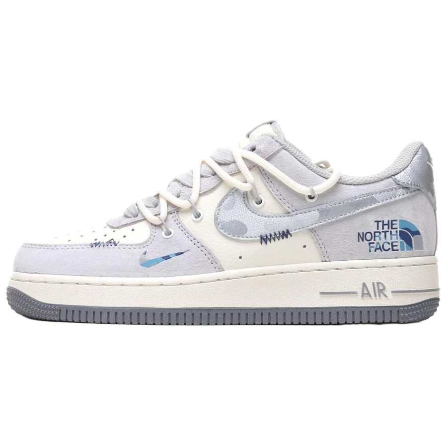 Nike THE NORTH FACE x Nike Air Force 1 Slip Resistant Abrasion Resistant Low top Skateboard Shoes Women's Beige