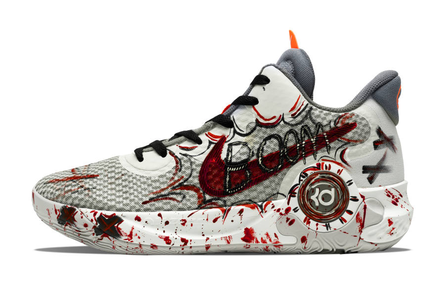 Nike Nike Trey 5 EP Cushioning, Wear Resistant Mid top Basketball Shoes Unisex Red Gray Black