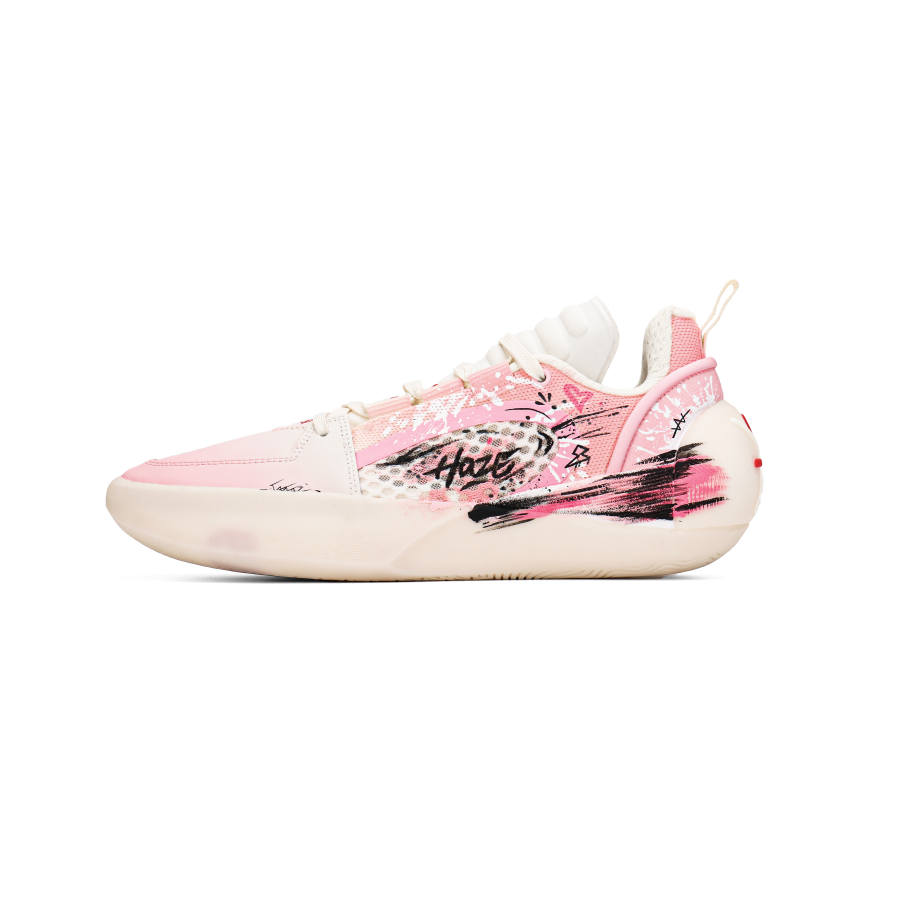 Li-Ning Li Ning All City 12 Encore Cushioning Slip Resistant Abrasion Resistant Low top Basketball Shoes Men's Pink White
