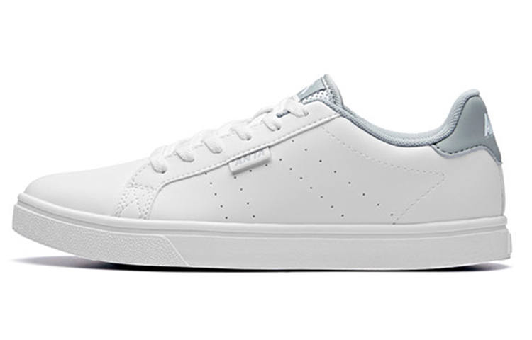 Anta Life Collection Slip Resistant Cushioning Abrasion Resistant Lightweight Low top Skateboard Shoes Men's White Gray