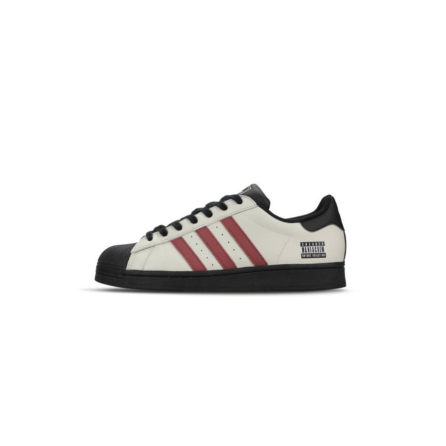 Adidas Originals SUPERSTAR Cushioning Low top Skateboard Shoes Unisex Beige Black Red