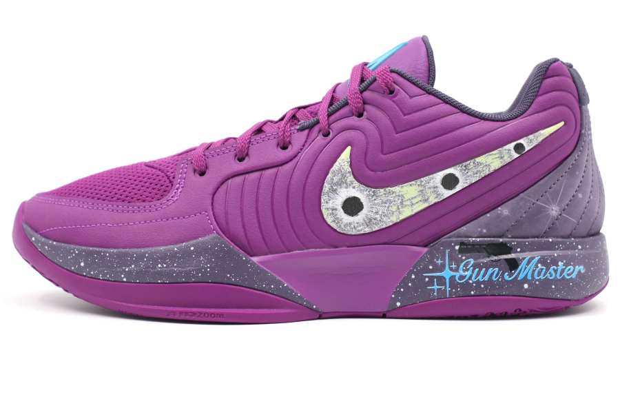 Nike Nike Ja 2 Cushioning Slip Resistant Abrasion Resistant Low top Basketball Shoes Men's Purple Yellow