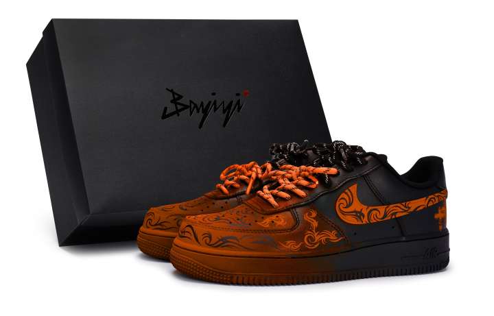 Nike Nike Air Force 1 07 811 Manufacturing, Overcoming Adversity Orange, Special Shoe Box Slip Resistant Abrasion Resistant