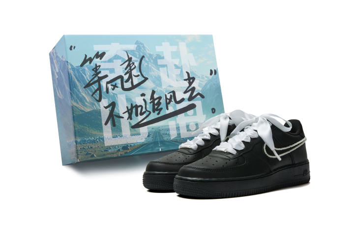 Nike Nike Air Force 1 Low top Skateboard Shoes Women's Black