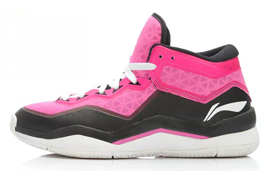Li-Ning Li Ning Way Of Wade 3 Miami Rose Slip Resistant Cushioning Slip Resistant Cushioning Mid top Basketball Shoes Unisex