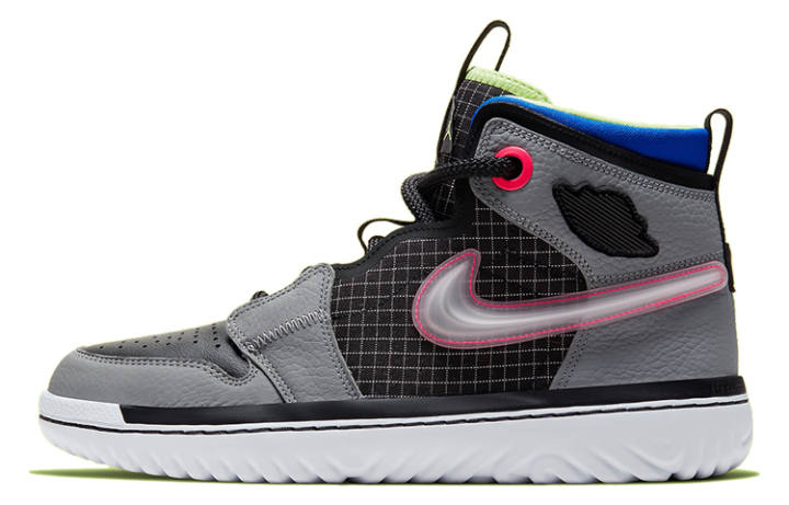 Jordan Jordan 1 High React Black Particle Grey