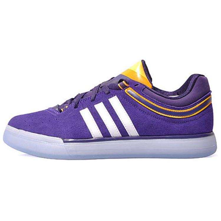 Adidas Adidas Top Ten Slip Resistant Abrasion Resistant Low top Basketball Shoes Men's Purple