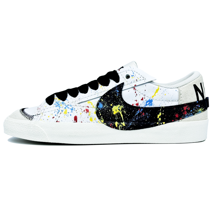 Nike Nike Blazer Slip Resistant, Abrasion Resistant, Lightweight Low top Skateboard Shoes Women's Black White