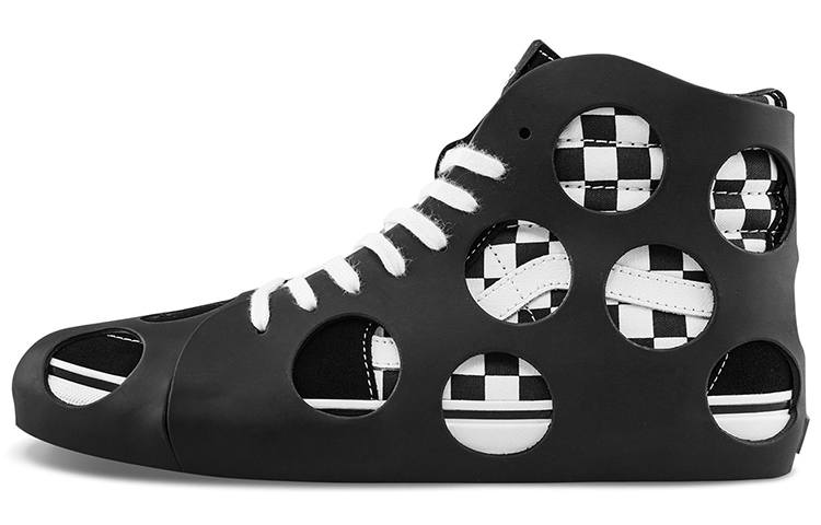 Vans Sk8 Vans-Hi Cage Vlt Lx 'Polka Dot Checkered - Black'
