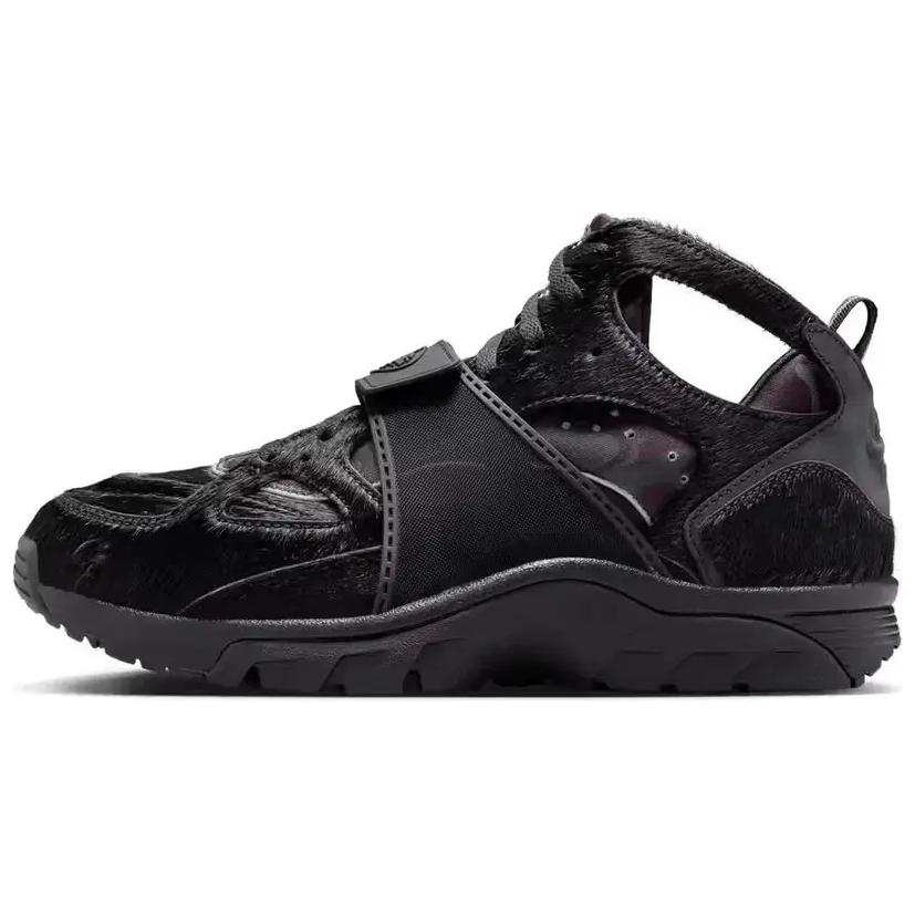 Nike Nike x Corteiz Air Trainer Huarache Slip Resistant Abrasion Resistant Mid top Basketball Shoes Unisex Black
