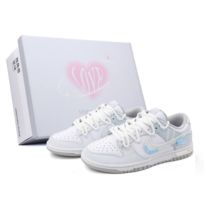 Nike Nike Dunk Realm Of Sky Abrasion Resistant Low top Skateboard Shoes Unisex Blue White